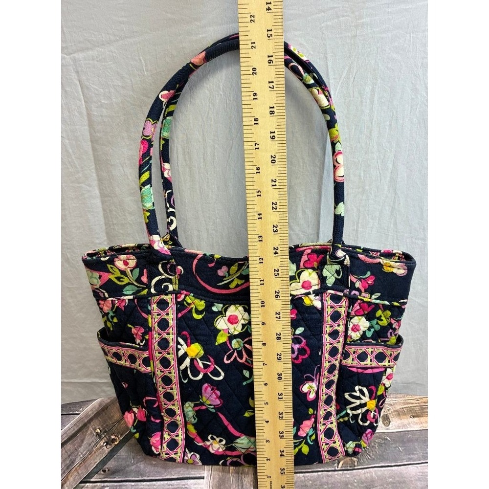 Vera Bradley Floral Quilted Tote Bag with Pockets